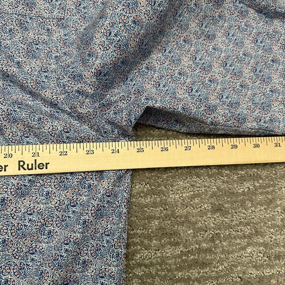 Wrangler George Strait Shirt Mens Large Blue Pink Paisley Western Cowboy Rodeo - Picture 12 of 13